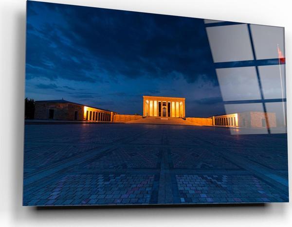 Anıtkabir Manzarası Cam Tablo | Hediyelik, Dekoratif, Ofis, Mutfak  - Image 1