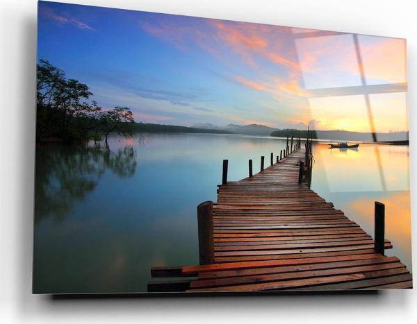 Manzara Cam Tablo | Hediyelik, Dekoratif, Ofis, Mutfak  - Image 1