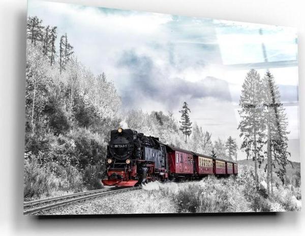 Tren Cam Tablo | Hediyelik, Dekoratif, Ofis, Mutfak  - Image 1