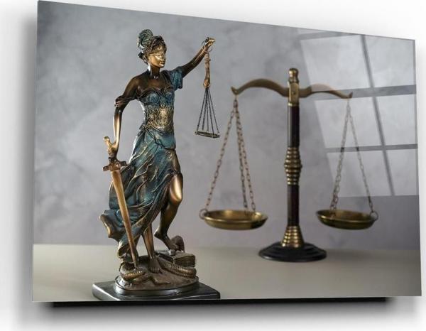 Themis Heykeli Cam Tablo | Hediyelik, Dekoratif, Ofis, Mutfak  - Image 1