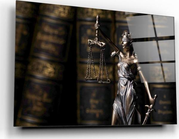 Themis Heykeli Cam Tablo | Hediyelik, Dekoratif, Ofis, Mutfak  - Image 1