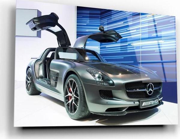 Spor Araba Cam Tablo | Hediyelik, Dekoratif, Ofis, Mutfak  - Image 1