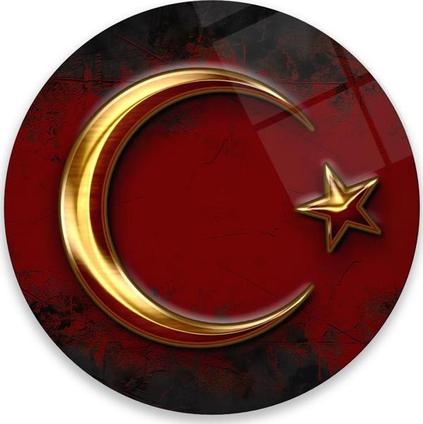 Bayrak Cam Tablo | Hediyelik, Dekoratif, Ofis, Mutfak  - Image 1