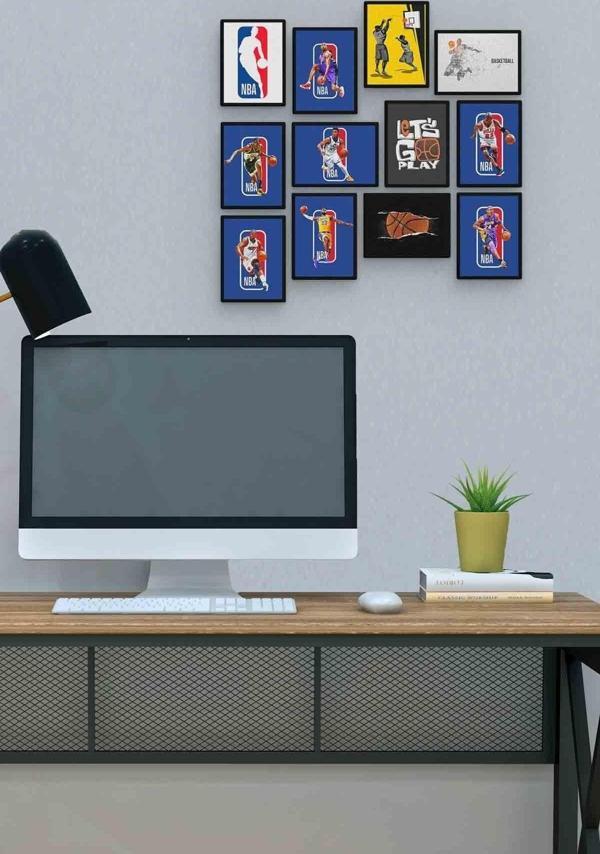 Nba 12 Parça Mdf (ahşap) Tablo Ofis Boyu  - Image 1