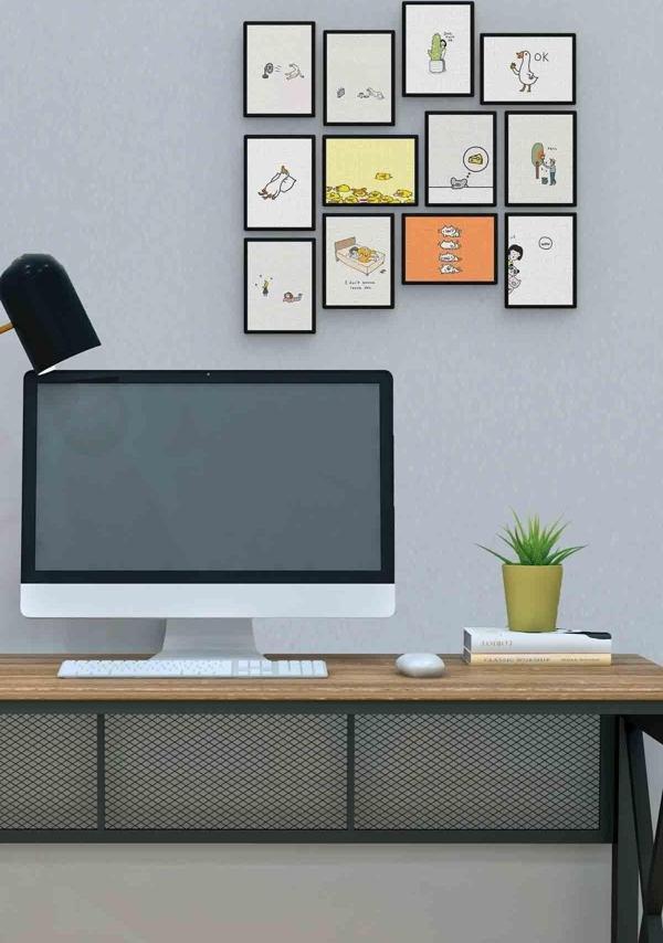 Ok 12 Parça Mdf (ahşap) Tablo Ofis Boyu  - Image 1