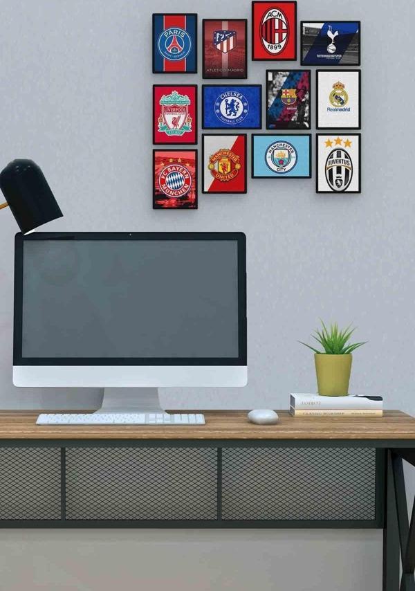Ünlü Takımlar 12 Parça Mdf (ahşap) Tablo Ofis Boyu  - Image 1