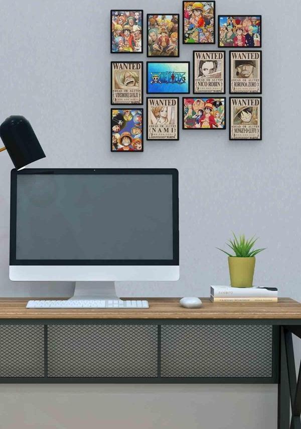 One Piece 12 Parça Mdf (ahşap) Tablo Ofis Boyu  - Image 1