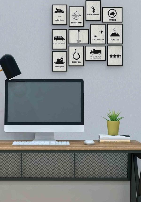 Yeşilçam 12 Parça Mdf (ahşap) Tablo Ofis Boyu  - Image 1