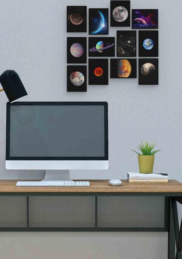 Planet 12 Parça Mdf (ahşap) Tablo Ofis Boyu  - Image 1