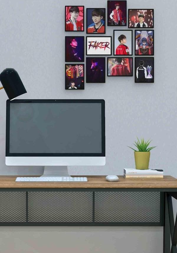 Faker 12 Parça Mdf (ahşap) Tablo Ofis Boyu  - Image 1