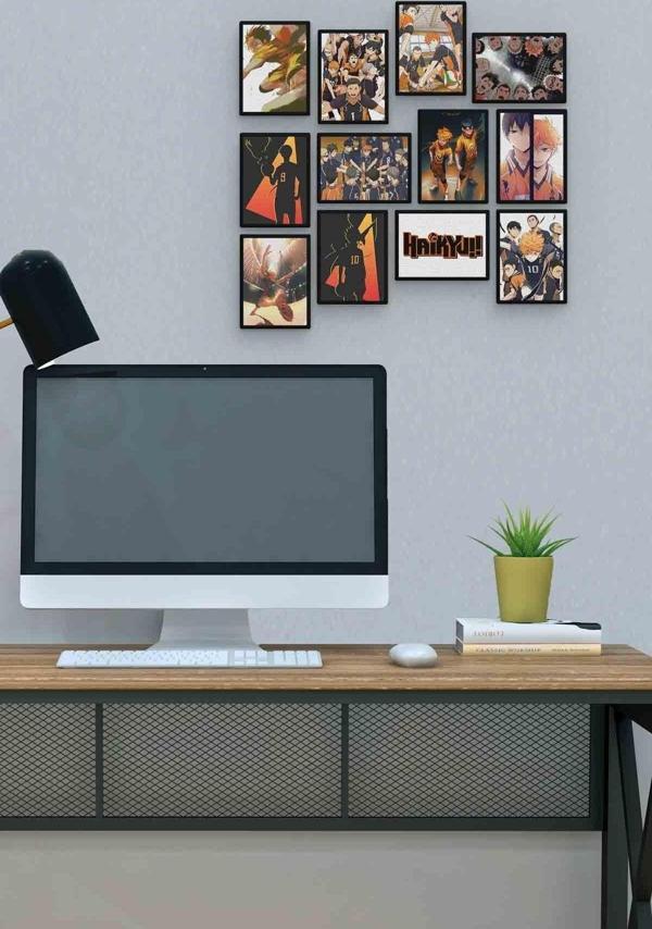 Haikyuu 12 Parça Mdf (ahşap) Tablo Ofis Boyu  - Image 1
