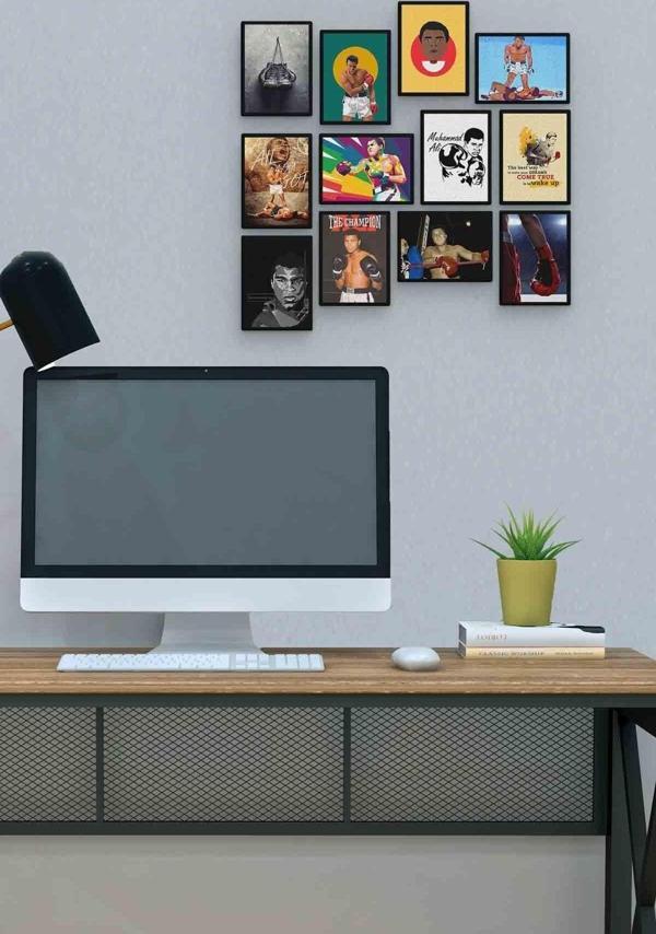 Muhammed Ali 12 Parça Mdf (ahşap) Tablo Ofis Boyu  - Image 1
