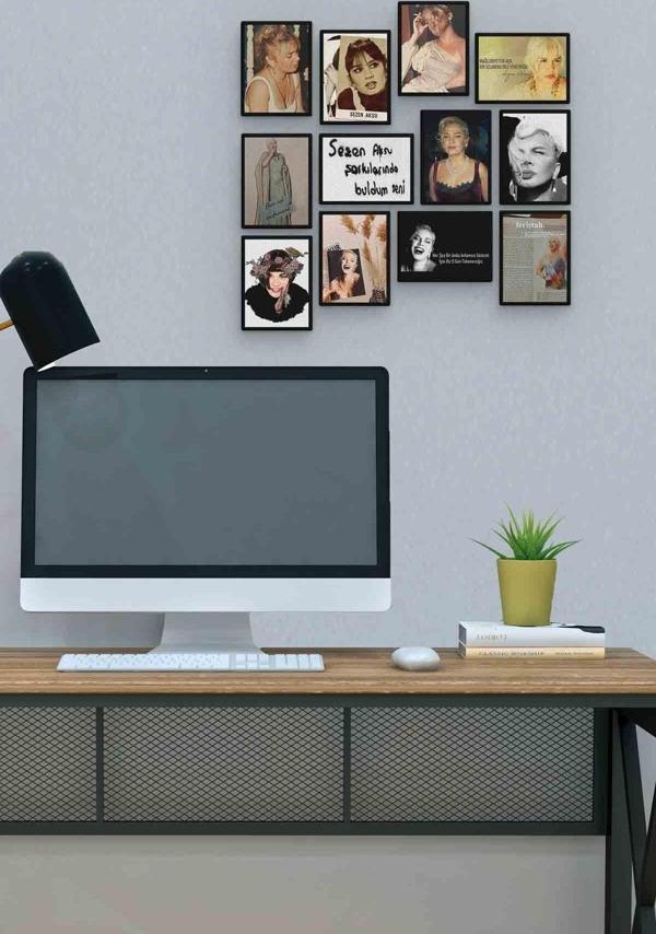 Sezen Aksu 12 Parça Mdf (ahşap) Tablo Ofis Boyu  - Image 1