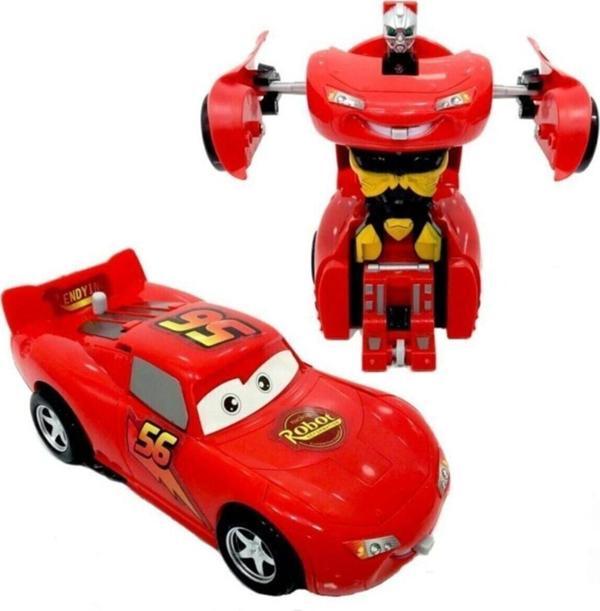 AKÇİÇEK OYUNCAK Şimşek Mcqueen Robota Dönüşebilen Araba - Image 1