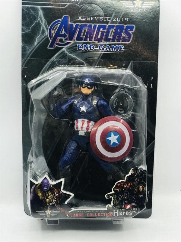 AVENGERS Süper Kahraman Tekli Figür Kaptan Amerika Aksesuarlı Oyuncak - Image 1
