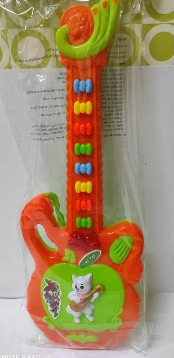 CanEm Oyuncak Gitar Pilli Sesli Işıklı Müzikli Eğitici Oyuncak Müzik Aleti - Image 1