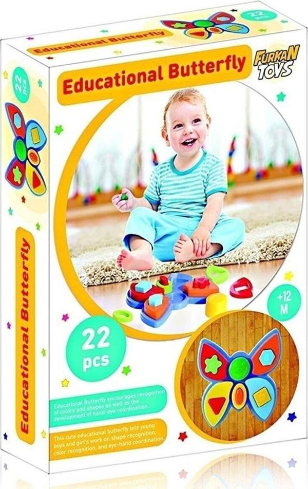 PeriYedi Babies Eğitici Ve Zeka Geliştirici Kelebek 22 Parça - Image 1