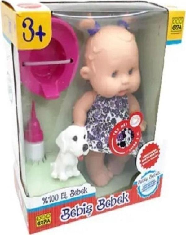 ERPA Konuşan Altını Islatan Miniş Oyuncak Et Bebek - Image 1