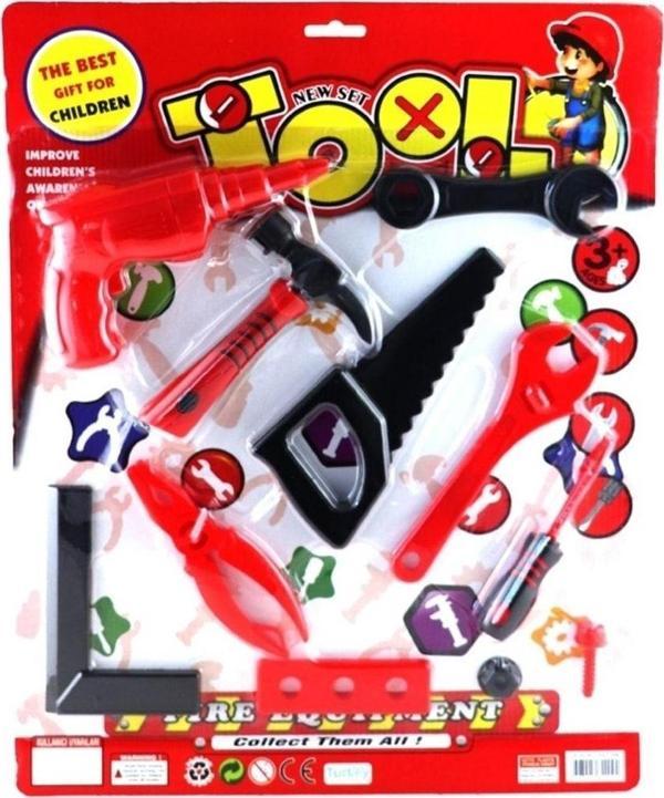 Kette Toys Tool Play Set Oyuncak Tamir Seti Büyük Boy 9 Parça - Image 1