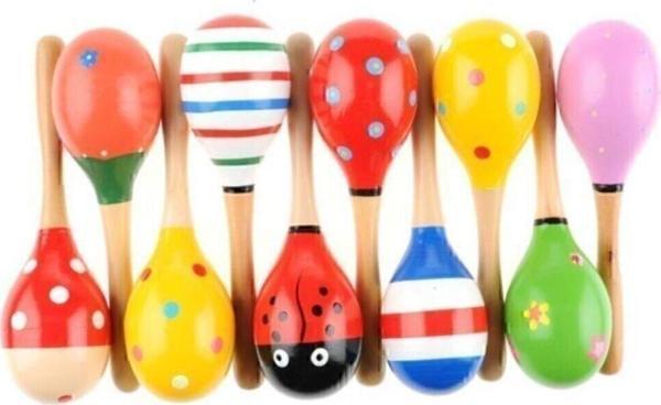 Learning Toys 2'Li Ahşap Marakas Seti - Image 1