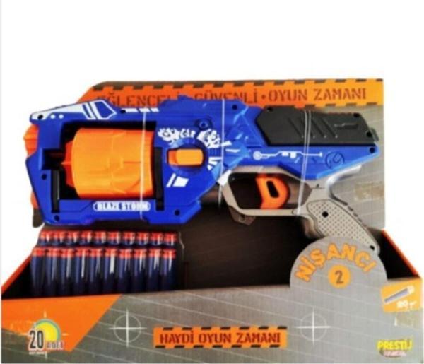 Nerf Sünger Mermi Atan Nişancı 2 Oyuncak Tabanca 20 Mermi - Image 1