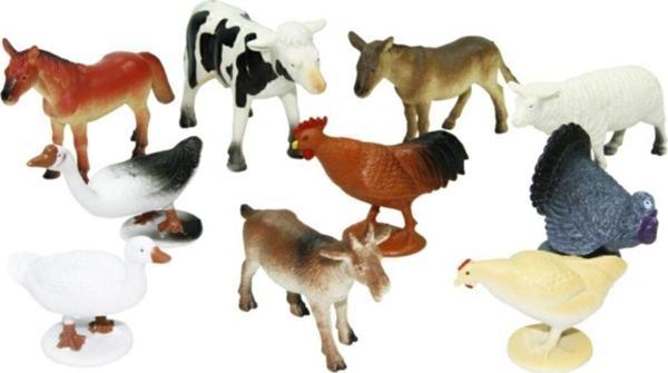 PeriYedi Kutulu 10 Parça Hayvan Seti Çiftlik Hayvanları - Image 1