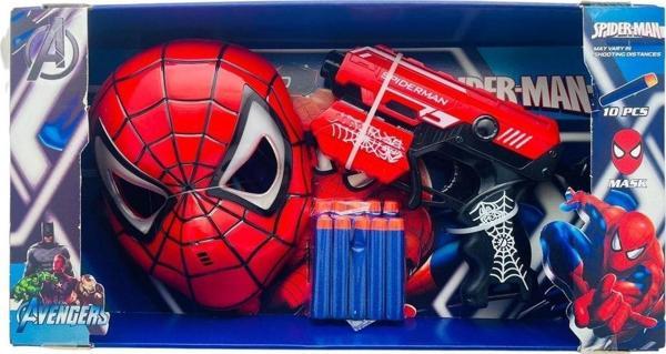 PeriYedi Kutulu Maskeli Spiderman Dart Atan Silah - Image 1