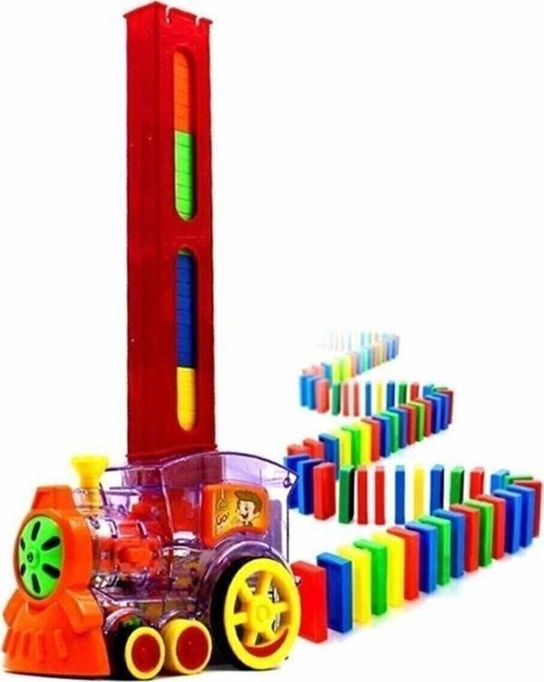 PeriYedi Domino Taşları Dizen Pilli Tren - Image 1