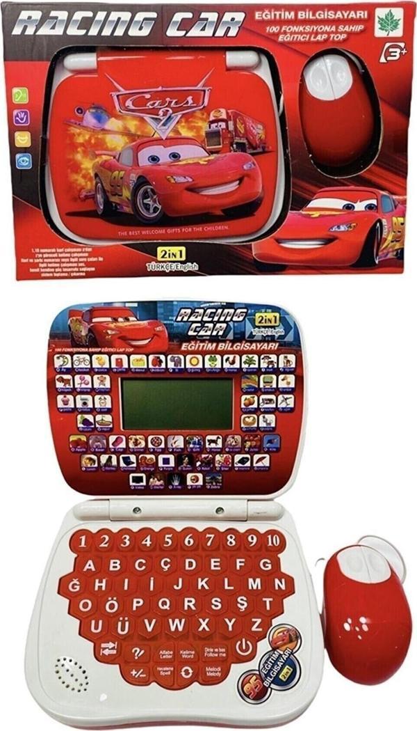 PeriYedi Eğitici Laptop 100 Fonksiyonlu Şimşek Mcqueen Ingilizce Ve Türkçe Çocuk Bilgisayarı - Image 1