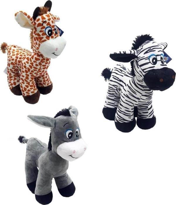 PeriYedi Halley Asorti Peluş Eşek Zebra Zürafa 30 Cm 1 Adet Fiyatıdır 62896 - Image 1