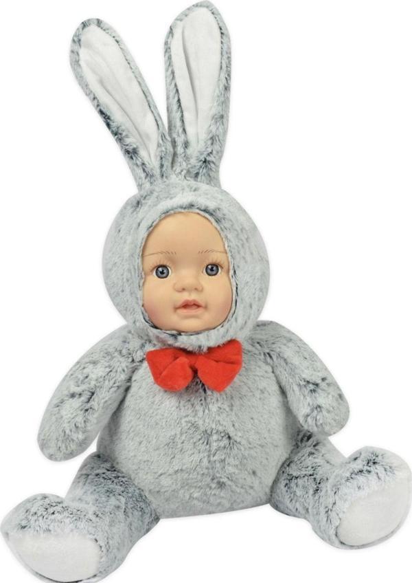 Shem Bebek Yüzlü Peluş Tavşan 45 Cm Gri - Image 1