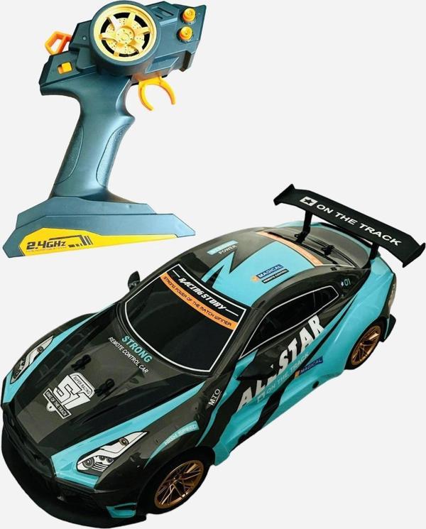Shem Dev Boy Kumandalı Işıklı Drift Atan Hızlı Yarış Arabası 1:10 Ölçek - Image 1