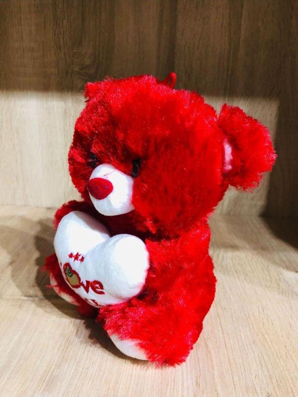 PeriYedi Peluş Ayı Seni Seviyorum Yazılı I Love You Kırmızı - Image 1