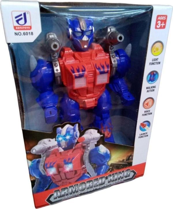 Shem Işıklı Füze Atan Oyuncak Robot Büyük Boy - Image 1