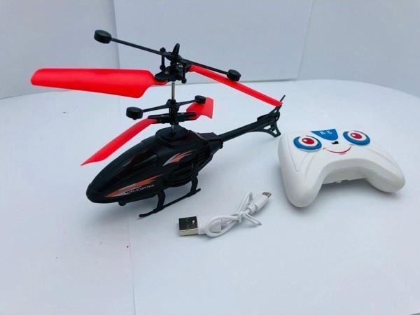 Shem Işıklı Rc Helikopter Uzaktan Kumandali Sarjli Ve Sensörlü - Image 1