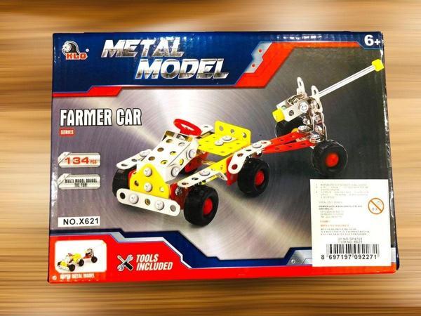 Shem Metal Çiftçi Araba Yapım Kiti, 134 Parça - Image 1