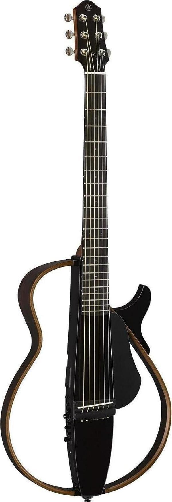 Yamaha SLG200S Silent Akustik Gitar (Trans Black) - Image 1
