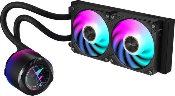 Gigabyte AORUS Waterforce X II 240 ARGB LCD Intel-AMD Uyumlu Siyah Sıvı Soğutucu - Image 1