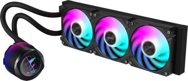 Gigabyte AORUS Waterforce X II 360 ARGB LCD Intel-AMD Uyumlu Siyah Sıvı Soğutucu - Image 1