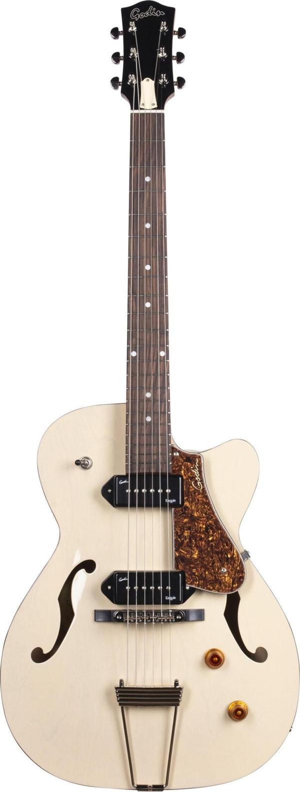 Godin 5th Ave TL Kingpin P90 HG Elektro Gitar (Ozark Cream) - Image 1