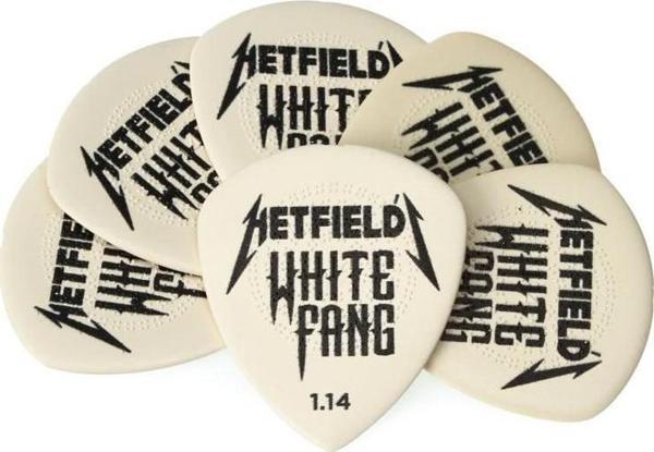 Jim Dunlop PH122P114 James Hetfield White Fang 6lı Paket Pena (1.14 mm) - Image 1