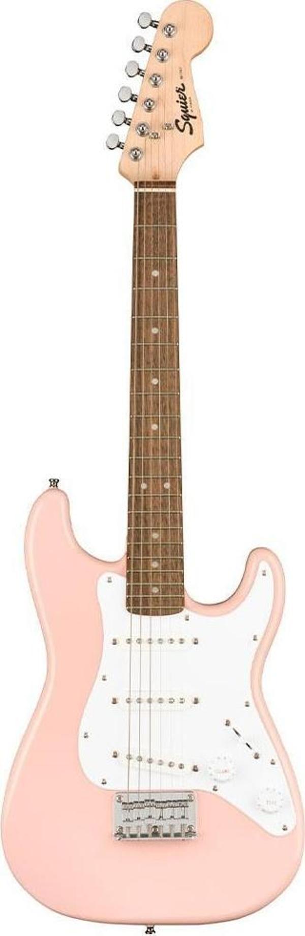 Squier Mini Stratocaster Laurel Klavye Shell Pink Elektro Gitar - Image 1