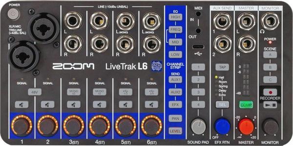 Zoom LiveTrak L6 10-Kanal Compact Dijital Mikser - Image 1