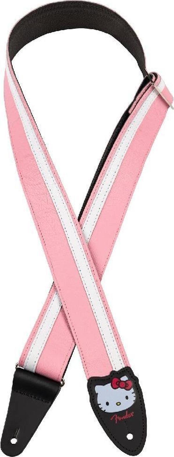 Fender Hello Kitty Pink Deri Gitar Askısı - Image 1