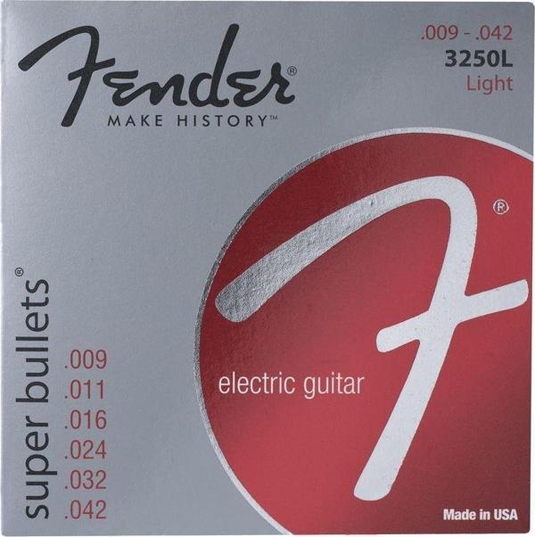 Fender Super Bullet Strings Nickel Plated Steel Bullet End 3250L .009-.042 Elektro Gitar Teli - Image 1