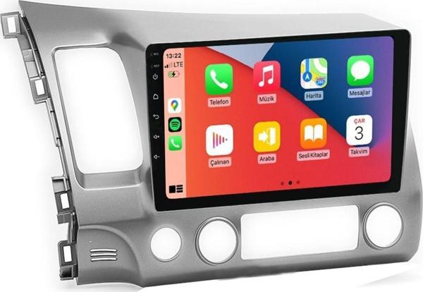 Maitech MTC 432 Serisi Honda Civic FD6 2006-2012 Model Uyumlu 4GB Ram 64GB Hafıza Carplay Android Auto Destekli Multimedya Navigasyonlu Teyp - Image 1