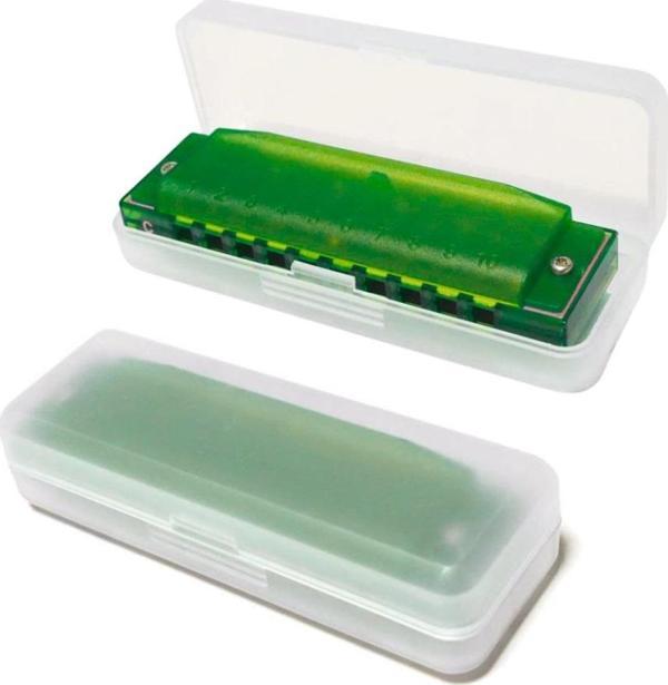 Hohner M5253 Translucent Green Harp (Do Majör) - Image 1