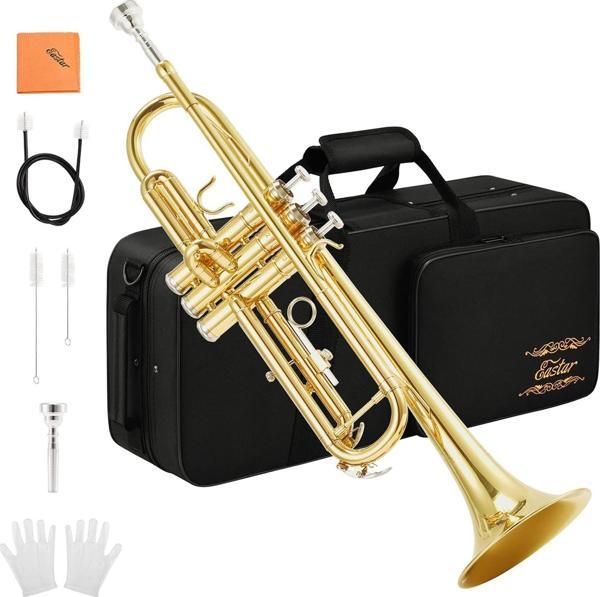 Eastar ETR-380 Standard Si Bemol Trompet (Golden) - Image 1