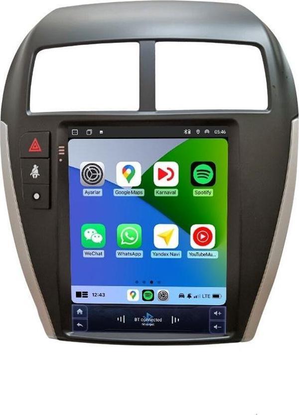 Maitech MTC-980 TS Mitsubishi Asx Tesla Ekran 2012-2016 Model Uyumlu 4GB RAM 32GB HAFIZA Carplay Android Auto Destekli Multimedya Android Navigasyonlu Teyp
 - Image 1