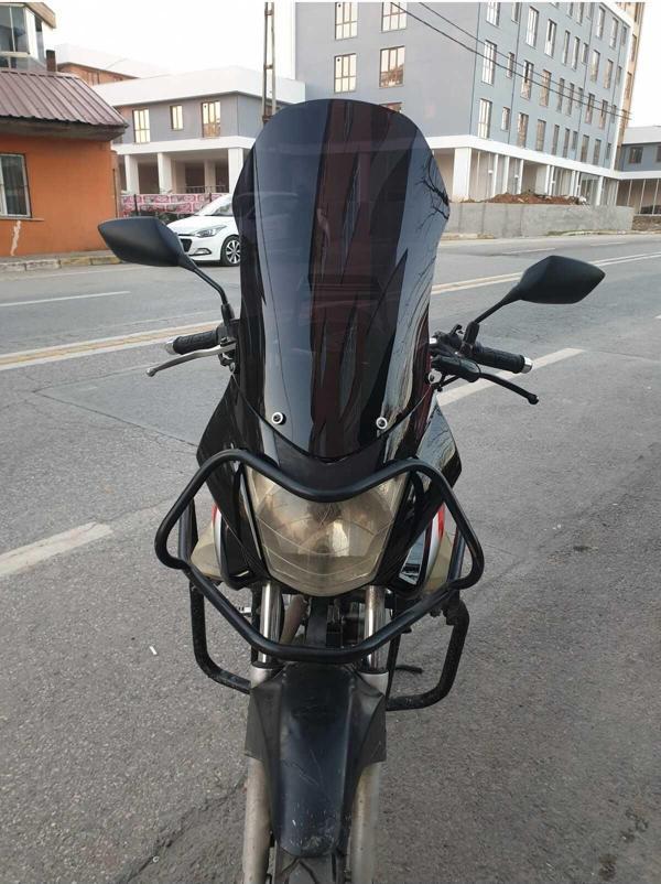 Honda CBF 150 Siperlik Ön Cam 2005 2017 Model 51cm Siyah Renkli 4mm - Image 1